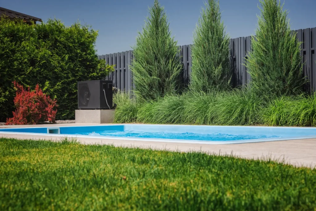 Trees By a Pool in a Perth Garden
